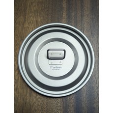 山道具屋 Ti 特製 E-204/E-104 專用 鈦金屬 輕量化保溫碗蓋, 1個, 雪峰特製碗蓋
