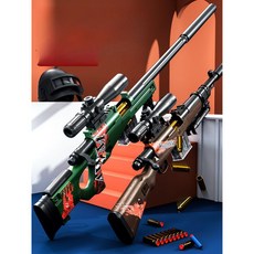 배그총 카구팔 에땁 치킨 AWM kar98k 총, 70 소프트 폭탄 + 15 탄피 + 팬 + 대상 + 예, 특대 - 쉘 98K  나뭇결  표준, 1개