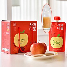 무설탕 씨없는 사과즙 100% NFC 착즙 어린이 아기 임산부 간식, 10개, 120ml