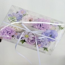 토닥꽃상점 카네이션 비누꽃 반전 용돈 박스, 1개, 직사각형 레드(쇼핑백O)