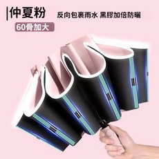 反向傘 加大60傘骨 黑膠防曬 自動開收 防潑水 雨傘