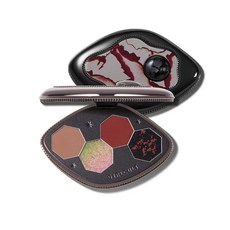 GIRLCULT 4색 아이섀도우 팔레트 - 고발색 매트 & 글리터 롱 래스팅 쿼드 정밀한 적용을 위한 내장 미러가 있는 블렌딩 가능한 래디언트 피니시 #51, #52 Fire, 1개