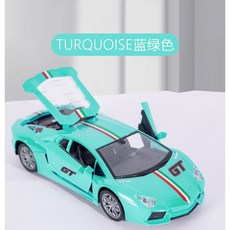 JODDA 어린이 RC카 장난감 무선 손잡이 모방하다 스포츠카, 1개, 람보르기니/녹색