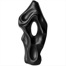 북유럽 추상 대형 세라믹 꽃병 팜파스 잔디 말린 꽃 산 디자인 꽃꽂이 꽃병 아트 홈 장식, 30 A11