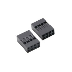 듀폰 플라스틱 쉘 2 더블 DS-VX 1/2*2/3/4/5/6/7/8/1 싱글 54MM 로우 커넥터, 20PCS 2x4PIN