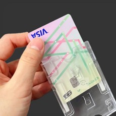 제주뿅샵 주차카드홀더 출입증, 압착고무형(세로)