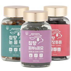강아지 피부 관절 눈 기관지 심장 영양제 피부병 심장병 기관지협착증 눈물자국 슬개골탈구 댕이수랏간 침향 피부&피모 심장튼튼 눈물뚝 기관지청청 관절쌩쌩 3개