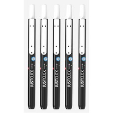 모리스 저스트클릭 노크식 컴퓨터용 사인펜 5개 세트(모리스 정품 블리스터 포장 케이스), 노크식 컴퓨터용 싸인펜 5개 세트, 1개