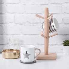 ML8 원목 컵걸이 주방용품 컵선반