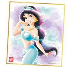 Bandai 迪士尼 公主 厚紙板卡片(色紙) 裝飾 擺飾, 1個, 6．茉莉公主