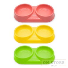 [ON디자인] 쌍식기 핑크 강아지식기