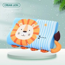 베개 메모리 폼 통기성 수면 지원 여행 쿠션 세척 커버가있는 침대 침구, 2. lion 45x27x6cm