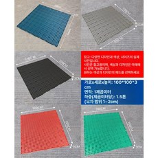 창고 산업용 제품 팔레트 적재 플라스틱 내식성 위생성 받침대 방습 깔판 기초대, 2.1000x1000x30mm 빨강 둥근구멍