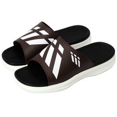 OMG GOOD SHOES 男款雙氣墊室內拖鞋, 260, 棕色