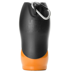강아지 초경량 휴대용 스텐 물병 라레펫 ROOP 루프 물통, M(500mL), 주황, 1개