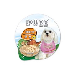 猋 PURE 巧鮮杯 80g 狗餐罐 雞肉 牛肉 鮭魚, 1個, 雞肉+米(橘)
