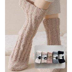 플레흐 털빠짐없는 무압박 남녀공용 임산부 겨울 보온 수면 양말 5족세트