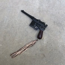 연극용 총 일본순사 가짜권총 마우저 C96 무대 연극 소품, 나무 탄환총