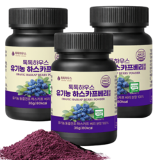 톡톡하우스 유기농 하스카프베리 분말 폴란드산 동결건조, 3개, 30g