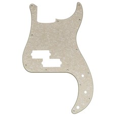 Musiclily Pro Squier Sonic Precision 베이스용 13홀 베이스 픽가드 3겹 민트 그린_164252, 4겹 숙성 화이트 펄_164252