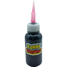 퍼니 패브릭 마카펜 검정 티셔츠 등 패브릭 전용 DIY 마커, 1개, Black 30ml