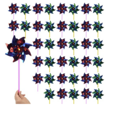 반짝이 바람개비 만들기 16cm, 랜덤발송, 40개