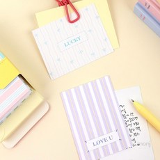 응원카드 미니 감사 카드 세트 허기룸