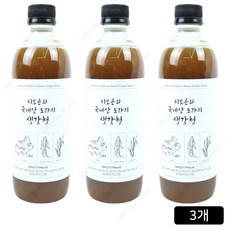 [홈쇼핑] 이보은의 국내산 도라지 생강청, 3개, 580ml