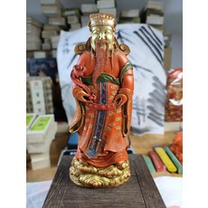 大明程君房 祿星 財神爺 原礦硃砂墨 631g 尺寸16.5x6.5x3.2cm 錦布盒, 1個