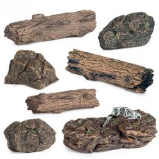 다크 인공 그루터기 장면 모델 모형 플라스틱 미니어처 돌 모래 테이블 장식 요정 정원 나무 스터브 입상, 2. 2-7pcs