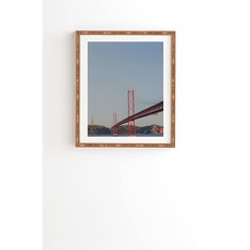 Deny Designs Hello Twiggs 벽 아트 대나무 프레임 48.3cm x 56.9cm (19인치 22.4인치) 다리 건너편 171189 6508919968