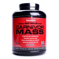 MuscleMeds 牛肉增重高蛋白營養沖泡粉, 2.709kg, 1桶