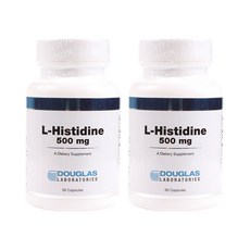 DOUGLAS LABORATORIES L-組氨酸 500 毫克膠囊無糖無麩質, 2個, 60 件