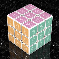 퍼즐 큐브 루빅스큐브 학생용 수학 물리 문제해결능력 집중력 향상 교육용 장난감, 1개, 화학 구궁격 대공