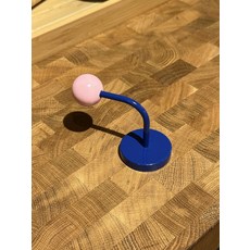 컬러볼 자석 후크 현관문 고리 냉장고 인테리어, 블루 + 핑크 자석