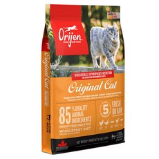 Orijen 歐睿健 台灣公司貨 全齡貓 無穀配方 乾飼料, 鮮雞肉, 5400g, 1袋