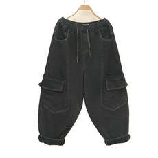 WAWAMOM 여성 기모 배기청바지 가고바지 항아리 통바지 밴딩팬츠 GDY38