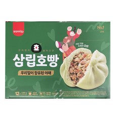 삼립 우리밀 야채 호빵, 90g, 12개
