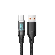 쿠쿠스토어 와트 디스플레이 케이블 120W 초고속 충전 타입 C 데이터 전송 B A to 샤오미 1M, 1개, 02 1pcs