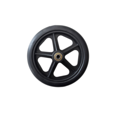 휠체어 앞바퀴 교체용 고무 타이어, 1개, 6.5인치