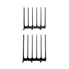 CombPal 가위 빗에 끼워 사용하는 클리퍼 헤어 커팅 도구 - 이발소 키트 DIY 가정용 가이드 빗 세트 (점보 가이드 블랙), 2 Piece Assortment, 블랙