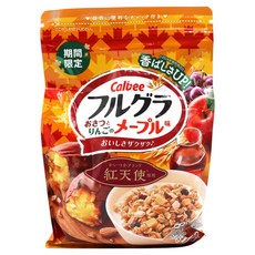 Calbee 卡樂比 水果燕麥脆 地瓜與蘋果楓糖口味, 1個, 550g