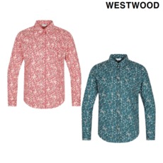 웨스트우드 NC엑스코점 25년 S/S 봄 이월 초특가 화사한 플라워 프린트에 탄탄한 코튼 소재로 구김이 덜한 기능성 여성 플라워 프린트 셔츠 P1CTW420