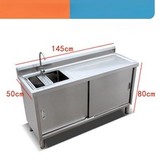 미일 업소용싱크대1200 무용접 미포함 식당, 고객직접설치, 기본 모델명/품번, 좌우 슬라이딩 도어 145x50x80 왼쪽