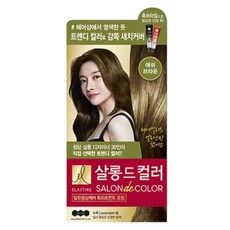 엘라스틴 살롱드컬러 염모제 애쉬브라운, 3개