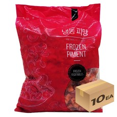 1박스) 냉동야채 홍피망 다이스 1kg x 10개입, 1개