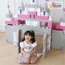 상상블럭 NEW 시즌3 역할놀이 주방 마켓놀이 아지트 성 만들기 유아 어린이 대형 빅 소프트 블록, 시즌3 옐로우+블랙+화이트, 1개