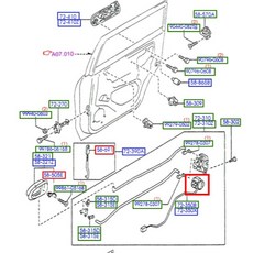 【JT】MAV PREMACY OEM 後右中控馬達，車門鎖執行器，中控鎖馬達，汽車零件, 1個