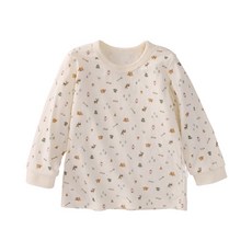 雪倫小舖 日系空氣棉兒童長袖上衣 春秋居家棉長袖上衣 印花長袖上衣