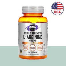 나우스포츠 아르기닌 L아르기닌 나우푸드 4주분, 60정, 1개